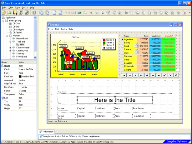 database application, develop database application, application builder