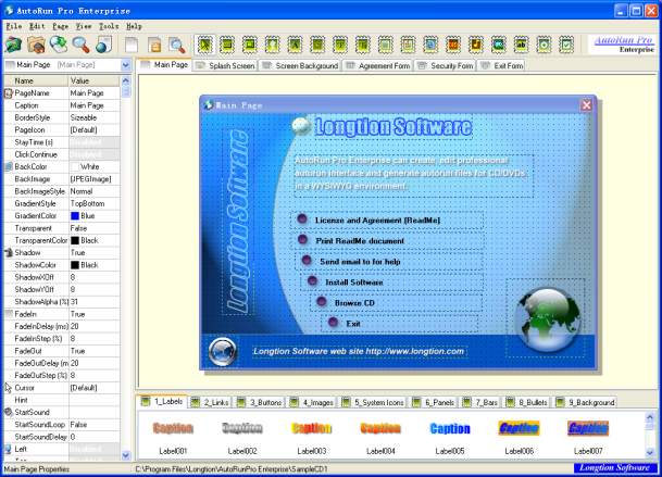 Create professional autorun CD/DVDs.